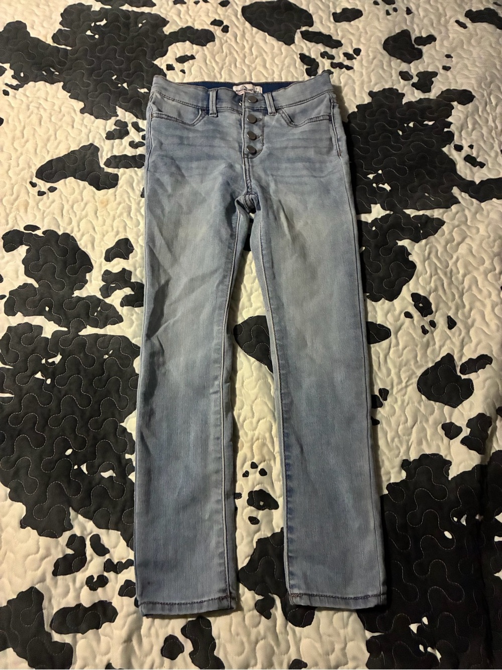Jordache Light Wash Skinny High-Rise Button-Fly Jeans
